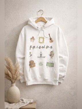 Friends TV Show Graphic Hoodie Urban Outfitters Medium